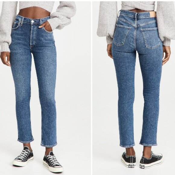 Citizens of Humanity Charlotte High Rise Straight Jeans in Dance Floor